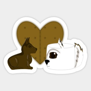 Puppymallow in Love Sticker